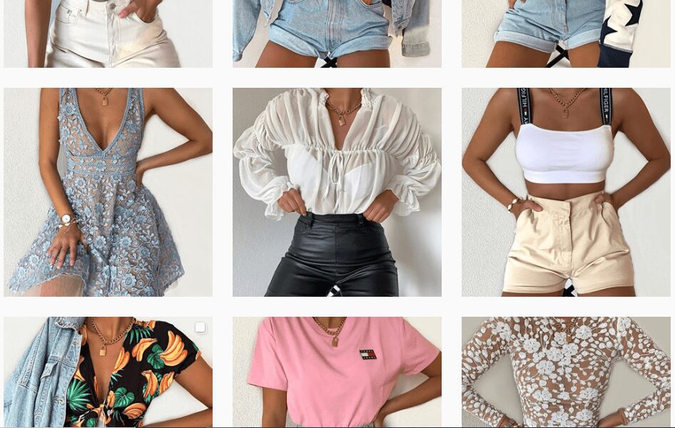 screenshot di Instagram di un influencer di moda